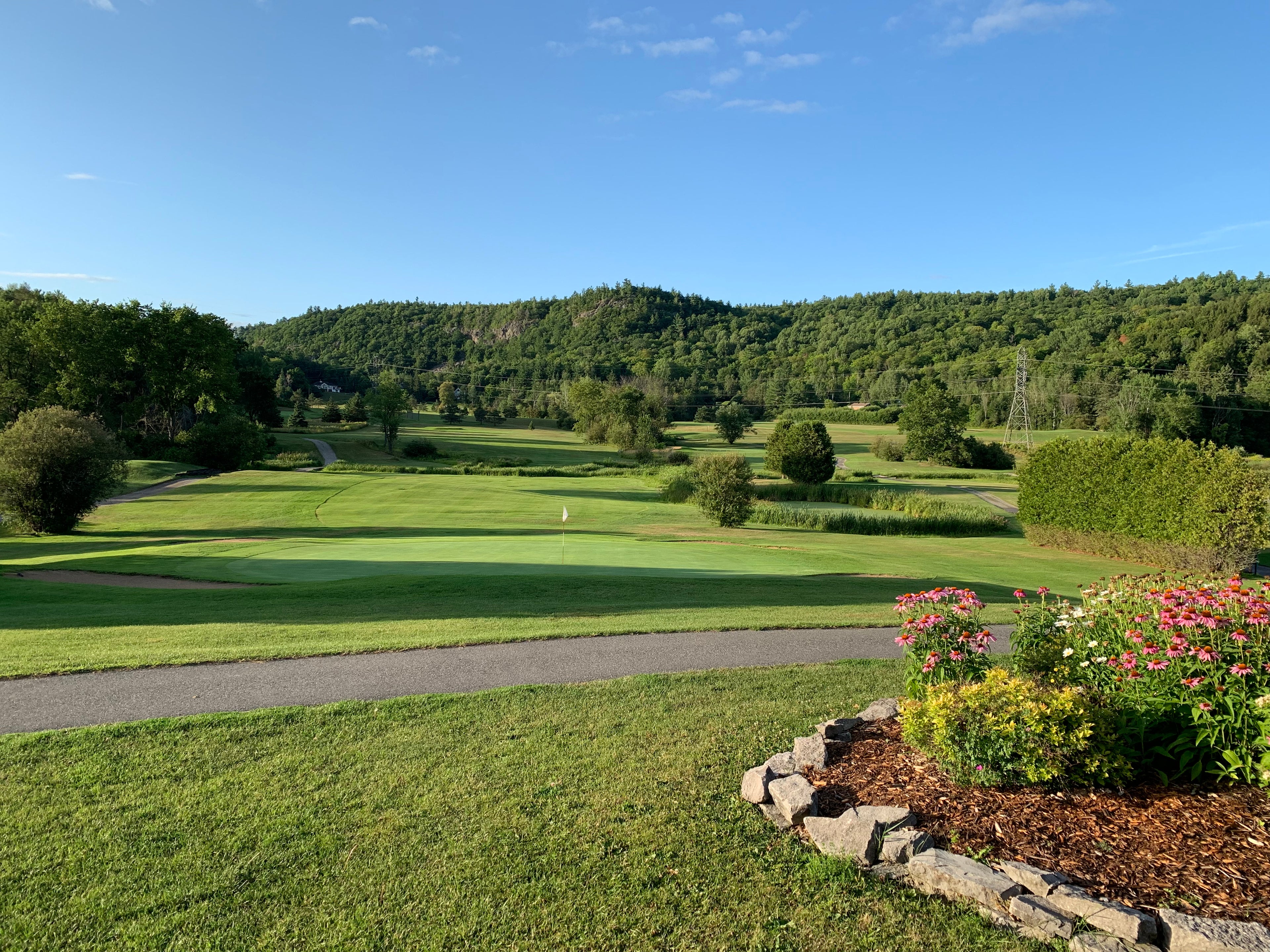 Panoramic views from the back of the club house